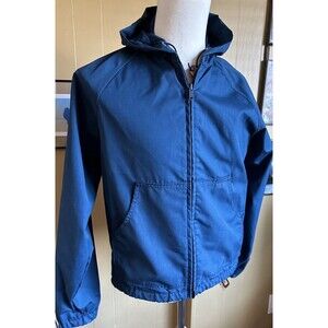 Woolrich Jacket Men’s M 6169 Navy Drawstring Hood WPL6635 USA Shacket NEW Vtg